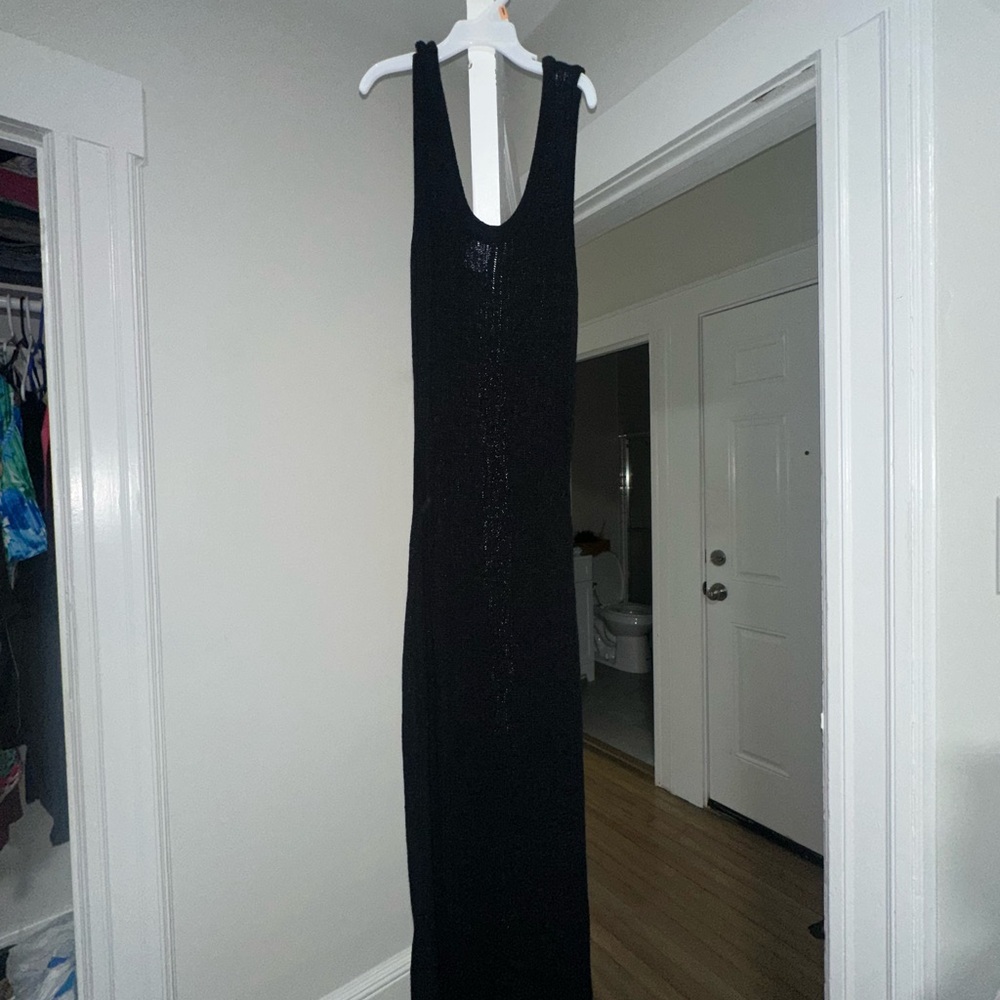 Shade & Shore Black Knit Swim Cover-Up - Picture 6 of 10